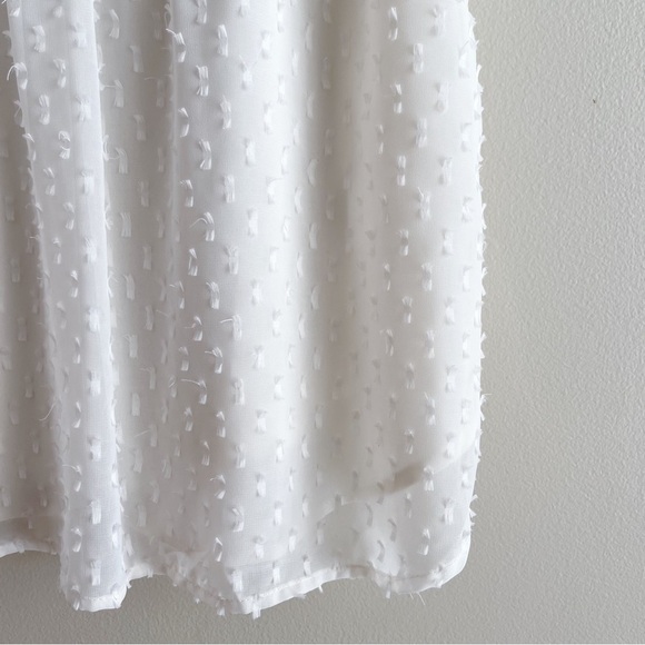 Anthropologie One September Pasto Swiss Dot Embroidered Beaded Cream Blouse, S - Picture 8 of 11